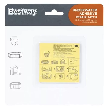 Bestway vízalatti javító folt 6,5 x 6,5 cm