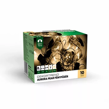 Dekortrend Aurora Pear fényfüzér, 10 égő