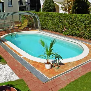 Hobby Pool Monaco ovális bézs merevfalú medence 525 x 320 x 120 cm - belső fólia 0,6 mm
