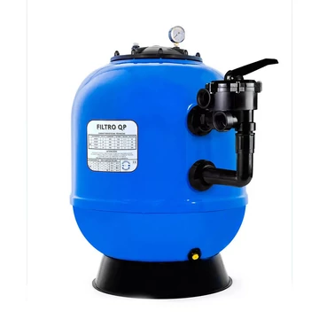 QP Azur oldal szelepes poliészter szűrőtartály 10m3/h  D500 mm -  váltószeleppel