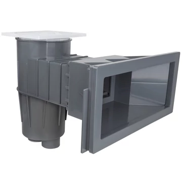 HAYWARD COFIES PREMIUM széles szájú szkimmer, hosszú nyakú, sötétszürke, 2" / D63, fóliás