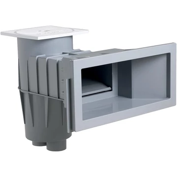 HAYWARD COFIES PREMIUM széles szájú szkimmer, hosszú nyakú, világosszürke, 2" / D63, fóliás