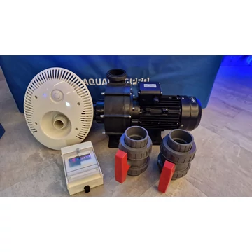 SwimX 80 m3/h ellenáramoltató beépítő + vezérlő szett ovális ABS előlappal 3 kW ~3 szivattyúhoz (a szivattyút külön kell megvenni)