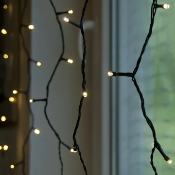 Kültéri LED fényfüggöny 1x2 m, meleg fehér