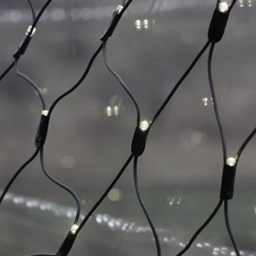 Kültéri LED fényháló 2x2 m, hideg fehér