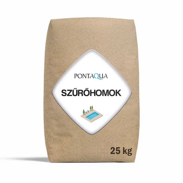 Kvarchomok szűrőtöltet 0,4-0,8  mm 25kg