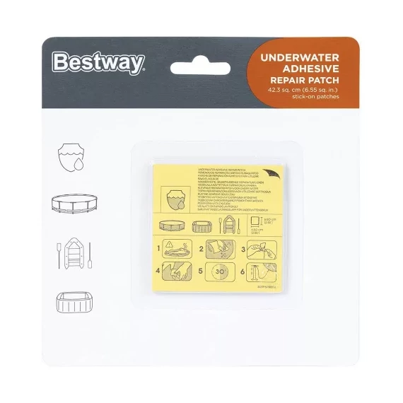 Bestway vízalatti javító folt 6,5 x 6,5 cm