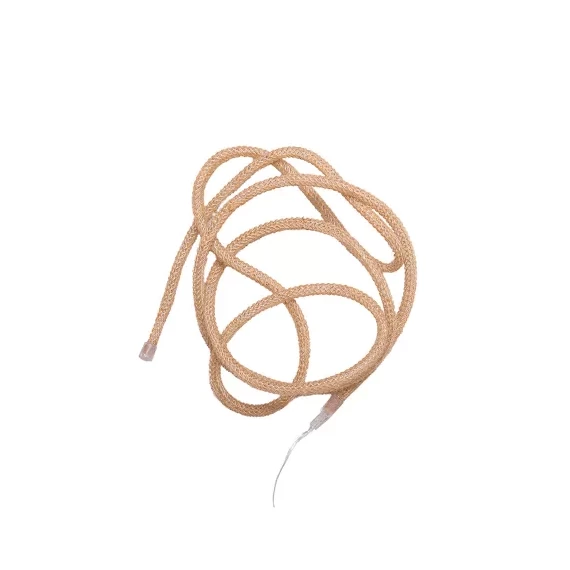 Dekortrend LED kötél fényfüzér, 20 led, meleg fehér, elemes 