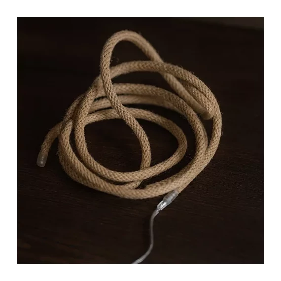 Dekortrend LED kötél fényfüzér, 20 led, meleg fehér, elemes 