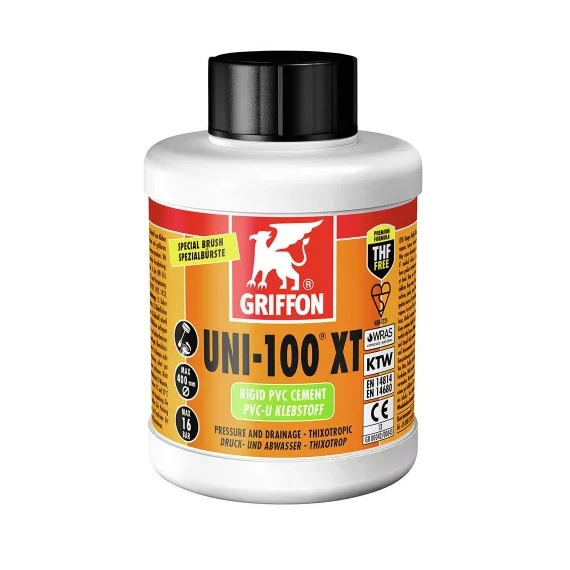 GRIFFON PVC ragasztó 500ml ecsettel THF mentes