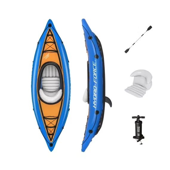 Hydro-Force Cove Champion felfújható kajak szett 275 x 81 cm     Bemutató Darab,  Csomagolás Sérült.
