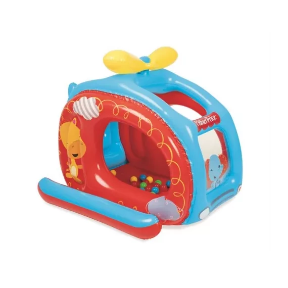 Bestway Felfújható helikopter medence színes játéklabdákkal 137 x 112 x 97 cm