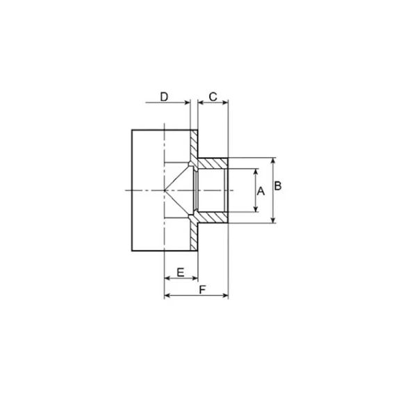T szűkített 90- 50mm PVC