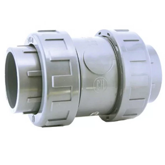 RUGÓS VISSZACSAPÓ SZELEP D40 U-PVC