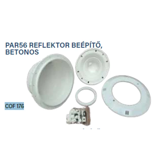 PAR56 betonos lámpa beépítő