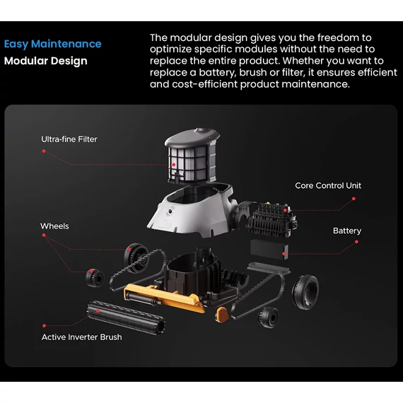 Genkinno ACE 600 Plus inverteres önjáró - automata medence robot porszívó, vezeték nélküli