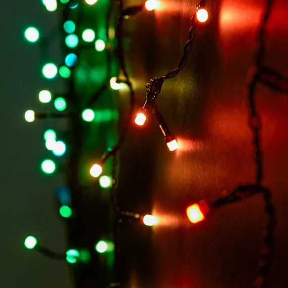 Dekortrend Heylight fényfüggöny, 0,9*2 m 200 RGB LED, fekete kábel, IP44, BT vezérlés