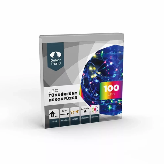 Dekortrend Tündérfény dekorfüzér 100 LED multi