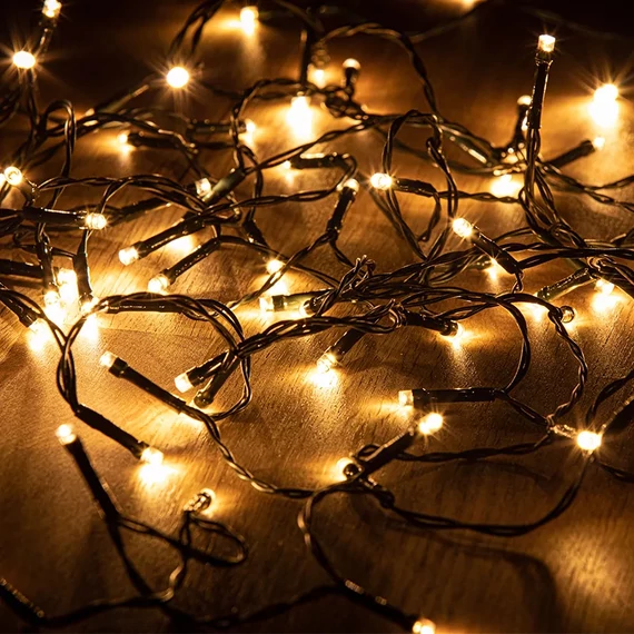 Dekortrend Kültéri LED Fényfüzér 1000 db MELEG FEHÉR LED-del