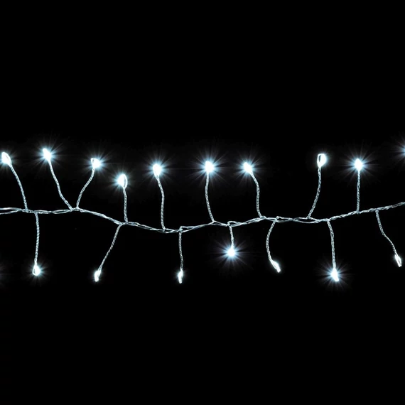 Tündérfény girland 3 m, 300 db hideg fehér LED, ezüst kábel