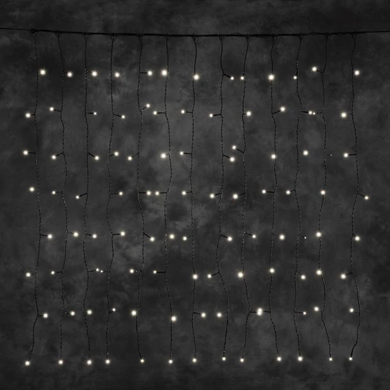 Kültéri LED fényfüggöny 1x2 m, meleg fehér