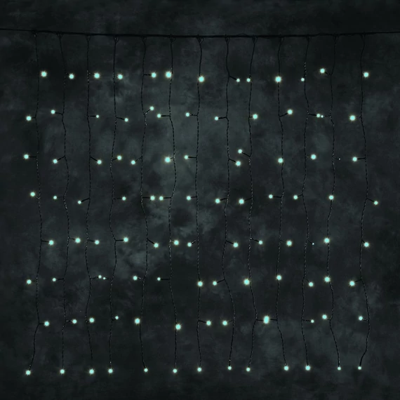 Kültéri LED fényfüggöny 1x2 m, meleg fehér