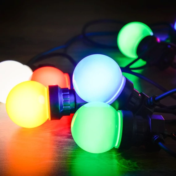 Dekortrend Kertiparti fénysor 10 opál égő RGB