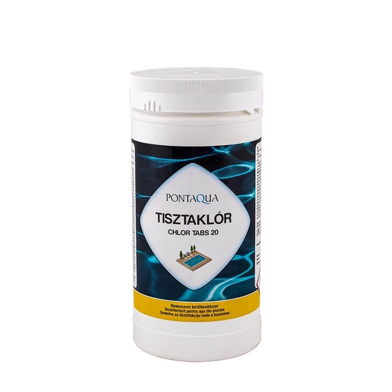 Tisztaklór lassan oldódó 20 g-os klórtabletta, 1 kg