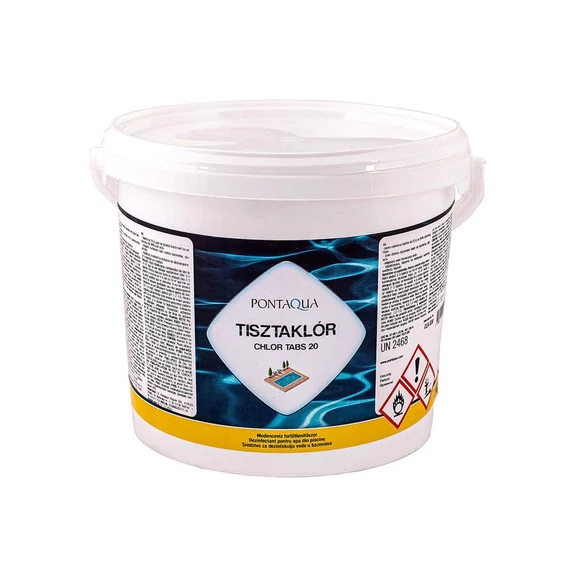 Tisztaklór lassan oldódó 20 g-os klórtabletta, 3 kg