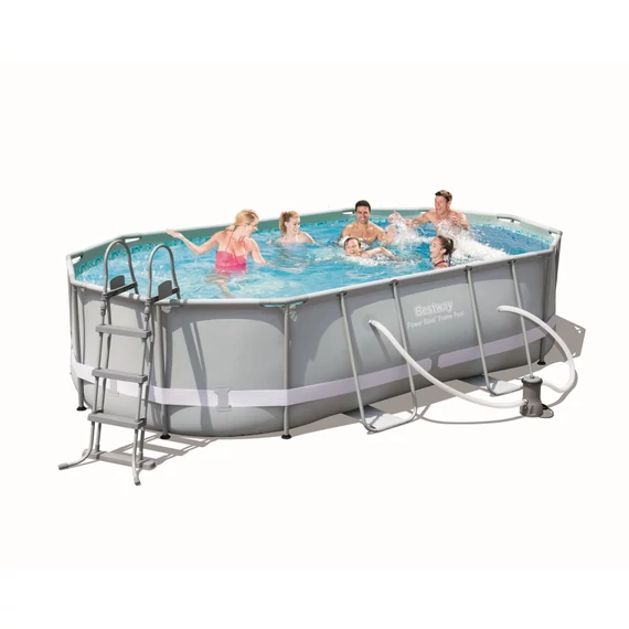 Bestway Puerto Rico ovális fémvázas medence szett 427x250x100 cm