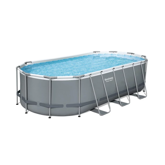 Kép 1/3 - Bestway KRK ovális fémvázas medence szett 549x274x122 cm