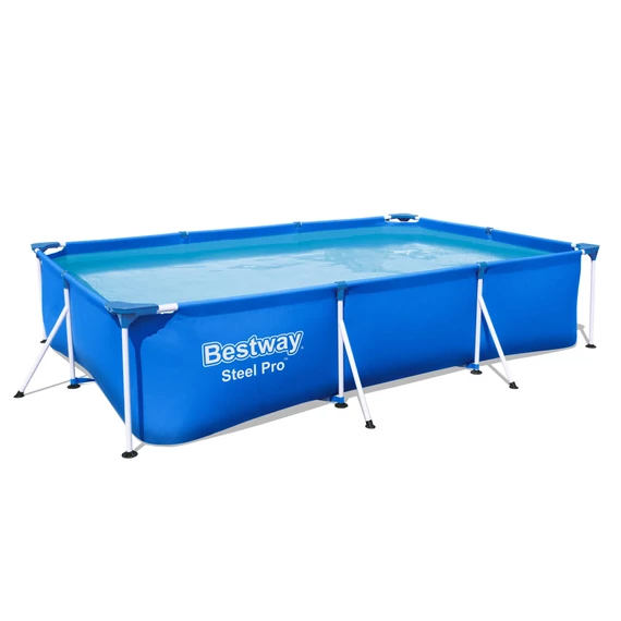 Kép 1/5 - Bestway Amalfi szögletes fémvázas medence szett 300x201x66 cm