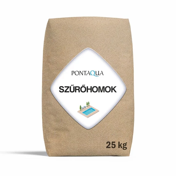 Kvarchomok szűrőtöltet 0,4-0,8  mm 25kg