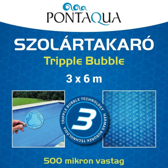 Tripple Bubble szolár takaró 4x8 m 500micron