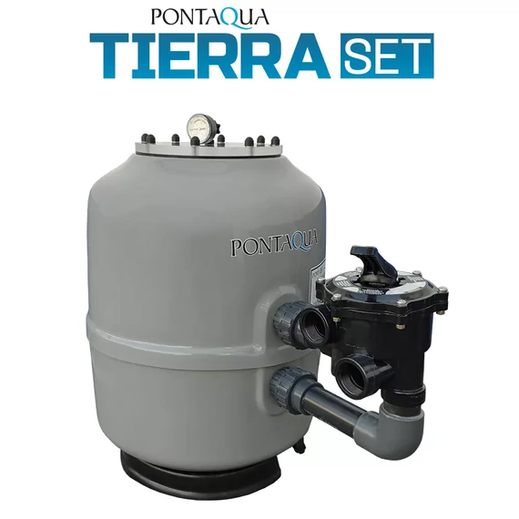 TIERRA BLUE POOL süllyesztett ovális medence szett 8,0 x 4,0 x 1,5 m