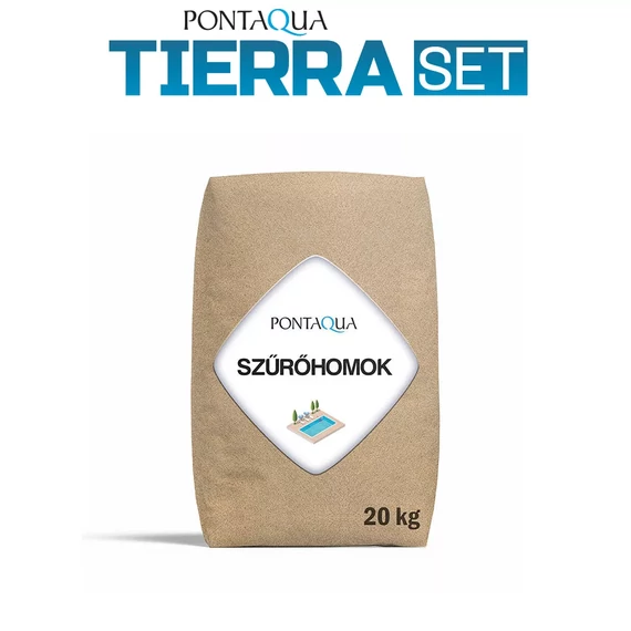 TIERRA BLUE POOL süllyesztett ovális medence szett 8,0 x 4,0 x 1,5 m