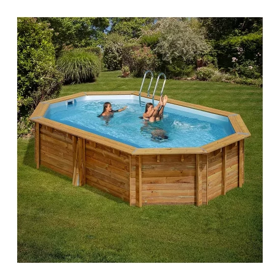 PONTAQUA TIMBER ovális fa medence 536 x 336 x 117 cm