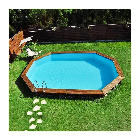 PONTAQUA TIMBER ovális fa medence 536 x 336 x 117 cm