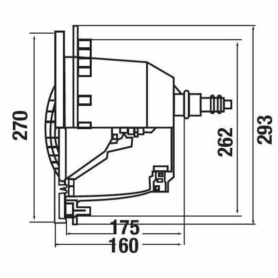 Hayward PAR56 ColorLogic LED reflektor RGB LED 16W fóliás s.szürke